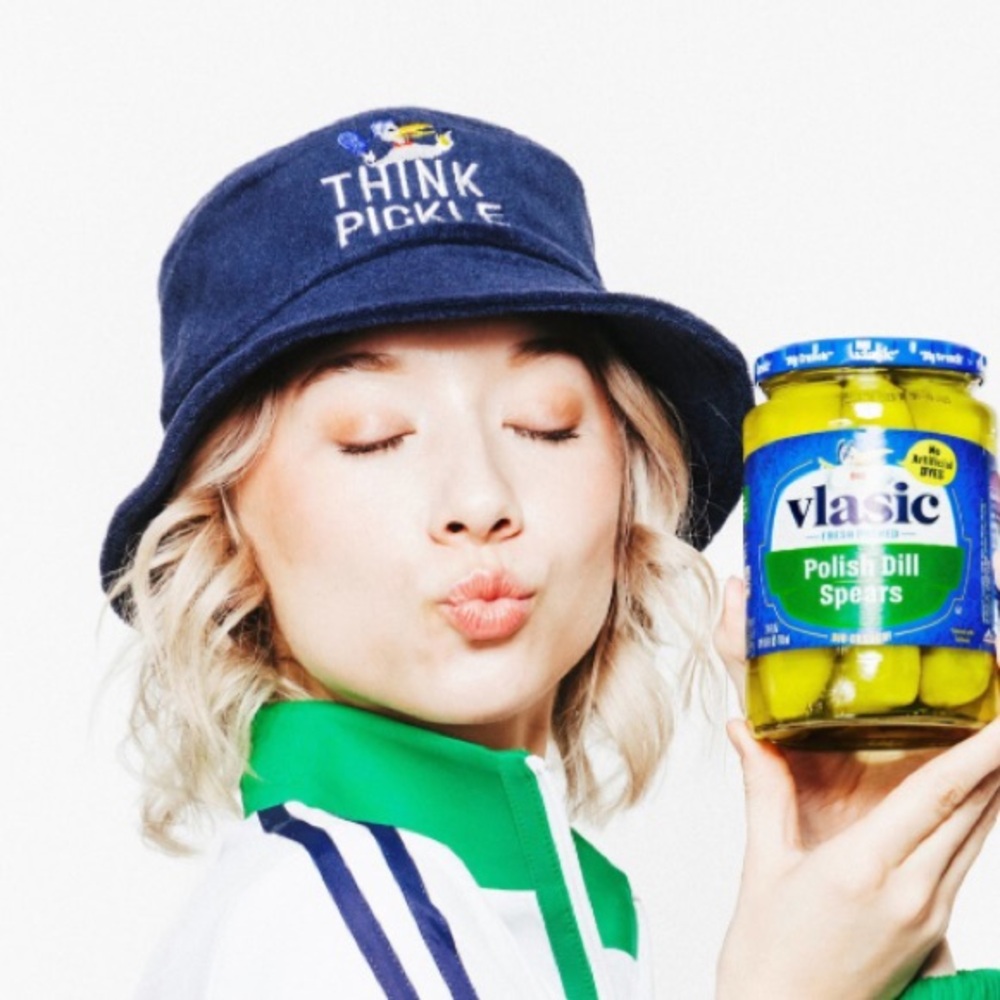 “Think Pickle” Top Spin Bucket Hat